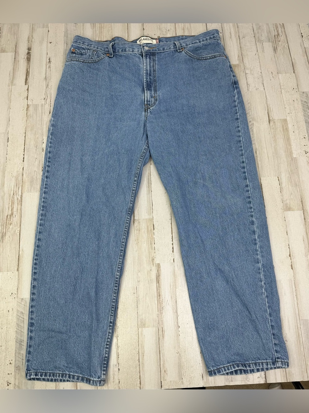 Vintage Levis 550 Pants Jeans Men 42x31 Denim Stretch Blue Straight - Picture 2 of 12